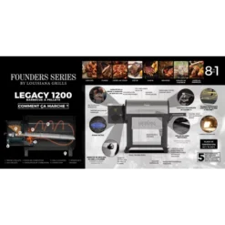 Barbecue à Pellets LG1200FL Legacy LOUISIANA -Napoleorm Magasin barbecue a pellets lg1200fl louisiana 5