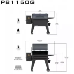 Barbecue à Pellets Navigator 1150 PIT BOSS -Napoleorm Magasin barbecue a pellets navigator 1150g 4