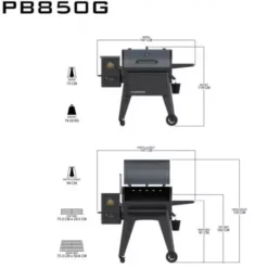 Barbecue à Pellets Navigator 850 PIT BOSS 8 Barbecue à Pellets Navigator 850 PIT BOSS -Napoleorm Magasin barbecue a pellets navigator 850g 2