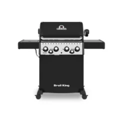 Barbecue Gaz Crown 480 Avec Tablettes Acier Rabattables Et Rôtissoire BROIL KING