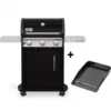 Barbecue Gaz Spirit E-315 Mix Plancha - Black - WEBER -Napoleorm Magasin barbecue gaz spirit e 315 avec plancha