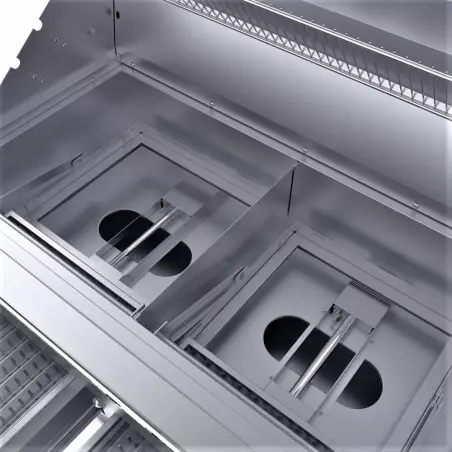 Barbecue Encastrable Hybride Charbon De Bois & Gaz 42" - 106cm - SUNSTONE 6 Barbecue Encastrable Hybride Charbon De Bois & Gaz 42" - 106cm - SUNSTONE – Image 4