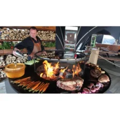 Brasero OFYR XL Plancha Acier Corten Pied 50cm -Napoleorm Magasin brasero ofyr xl plancha acier cortene pied 50cm 3