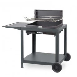 Grilloir + Chariot Vintage Montory Acier Ardoise 61 X 40