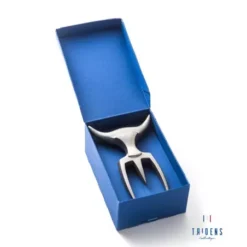 Fourchette TRIDENS Inox Brut Avec Socle Bois -Napoleorm Magasin lot fourchette a decouper tridens inox brut avec socle bois 2