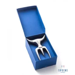 Fourchette TRIDENS Poli-Miroir Avec Socle Bois -Napoleorm Magasin lot fourchette tridens poli miroir avec socle bois 2