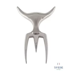 Fourchette TRIDENS Poli-Miroir Avec Socle Bois