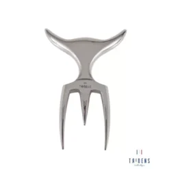 Fourchette TRIDENS Poli-Miroir Avec Socle Bois -Napoleorm Magasin lot fourchette tridens poli miroir avec socle bois 4