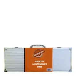 Mallette 4 Ustensiles Inox Pour Plancha -Napoleorm Magasin malette 4 ustensiles inox pour plancha 1