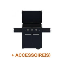 Pack + Combo Plancha Enosign Gaz 80 Bleu Navy Avec Capot Navy + Coffret - ENO