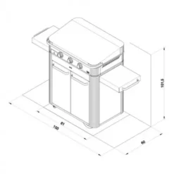 Combo Plancha Enosign Gaz 80 Inox 2023 Avec Capot Inox - ENO -Napoleorm Magasin pack combo plancha enosign gaz 80 inox 5