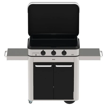 Combo Plancha Enosign Gaz 80 Inox & Acier Noir 2023 Avec Capot Noir - ENO 4 Combo Plancha Enosign Gaz 80 Inox & Acier Noir 2023 Avec Capot Noir - ENO – Image 2