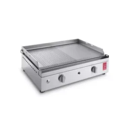 Plancha Gaz PLANET Chef 55 Plaque Inox Lisse Rainurée (Réf. 0201137)